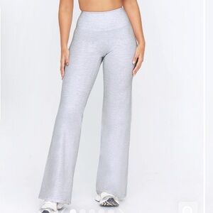WEARETALA DayFlex High Waisted Wide Leg Yoga Pant - Grey Marl